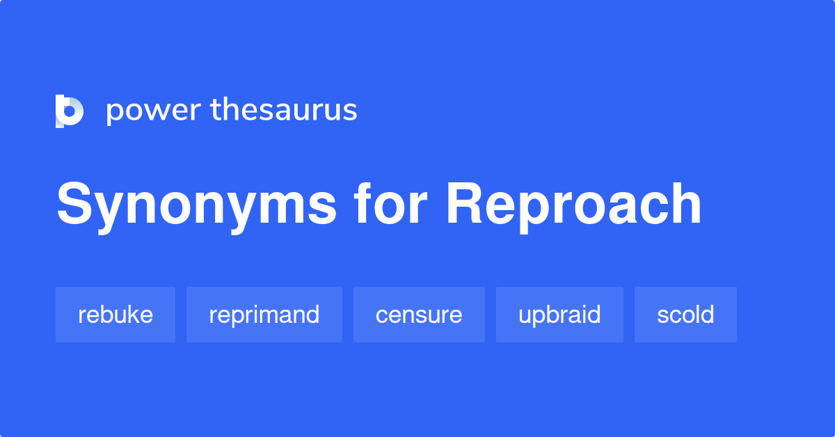 reproach synonym