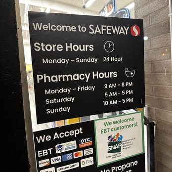 safeway hours today near me