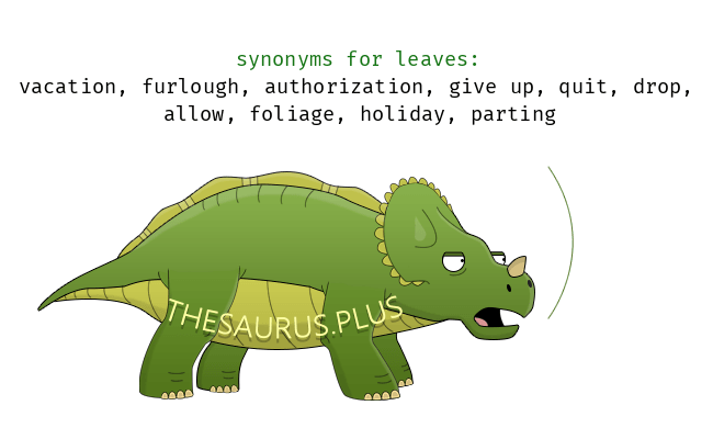 leaves synonym