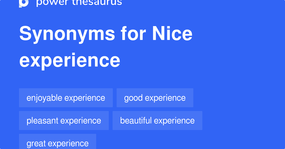 synonyms experience