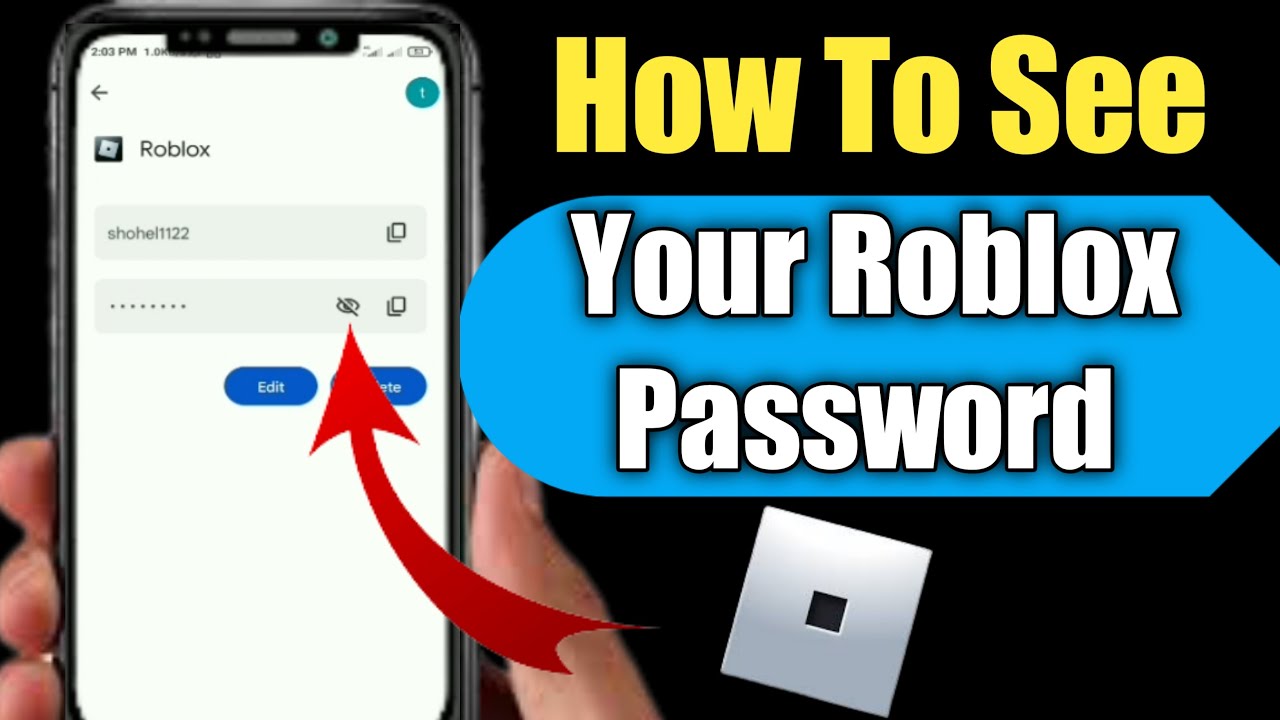 how to find your password for roblox