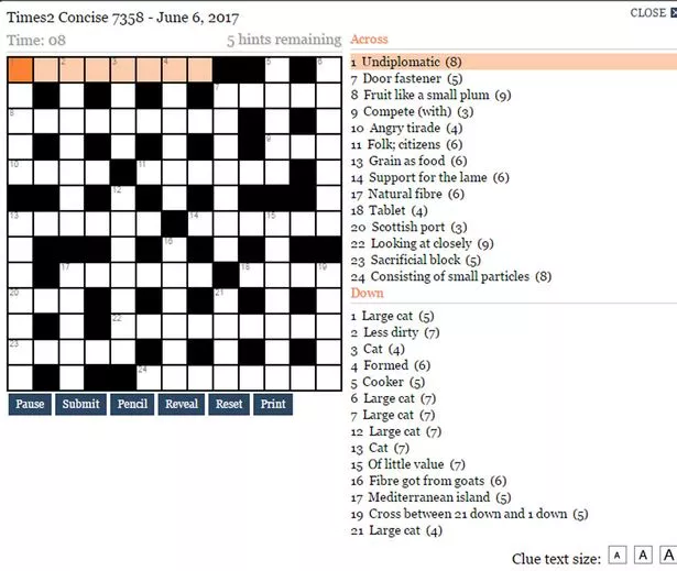 weirdly crossword clue