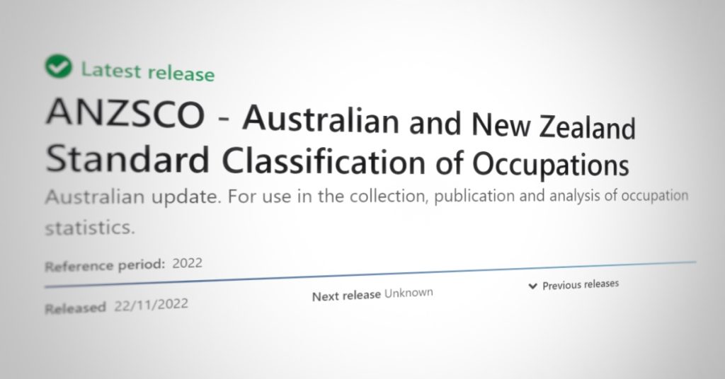 australian and new zealand standard classification of occupations