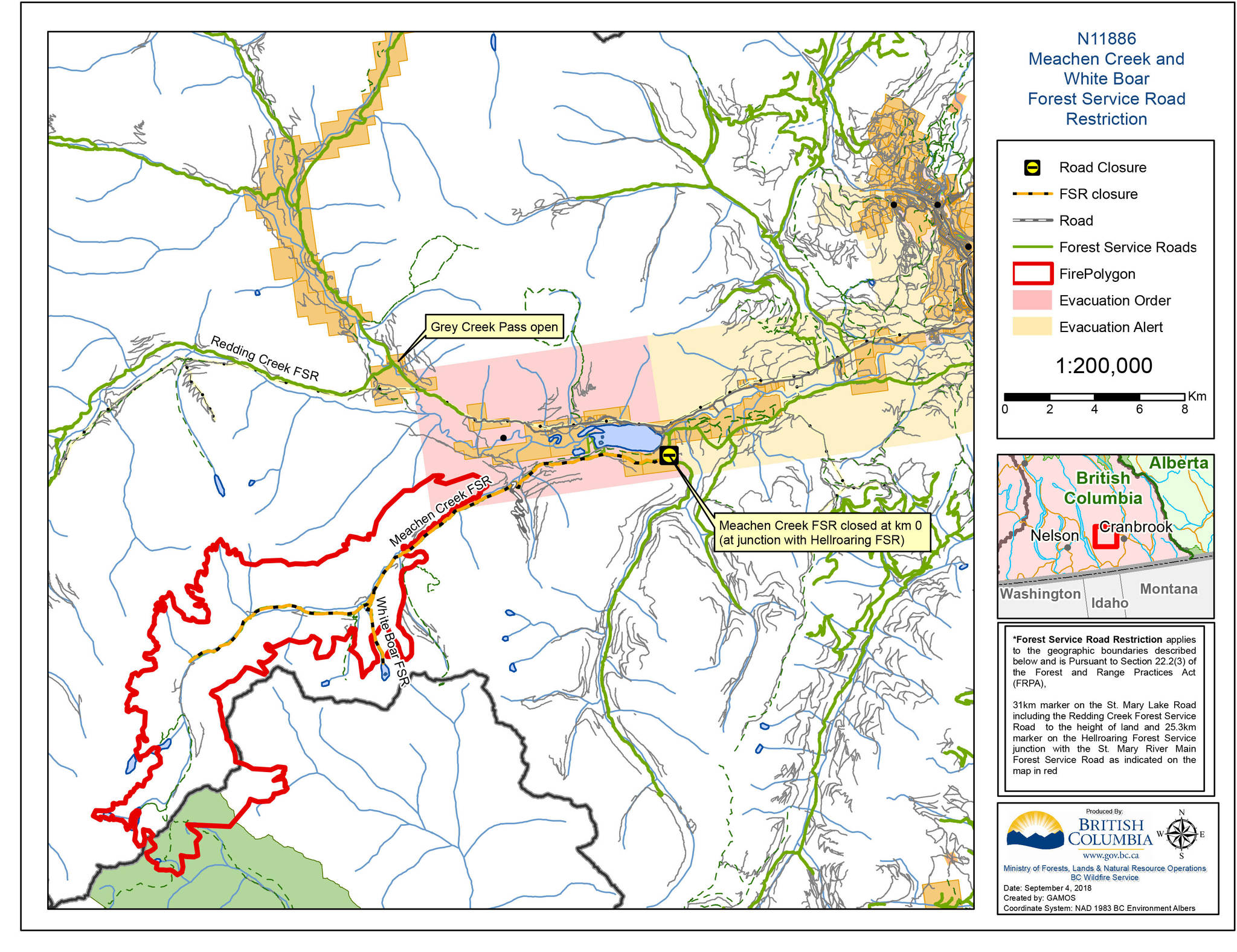 st marys river fire map