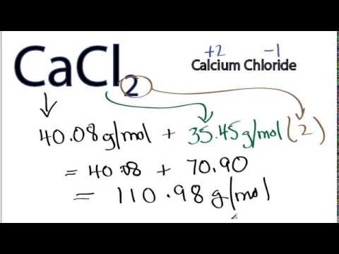 calculate the formula unit mass of cacl2