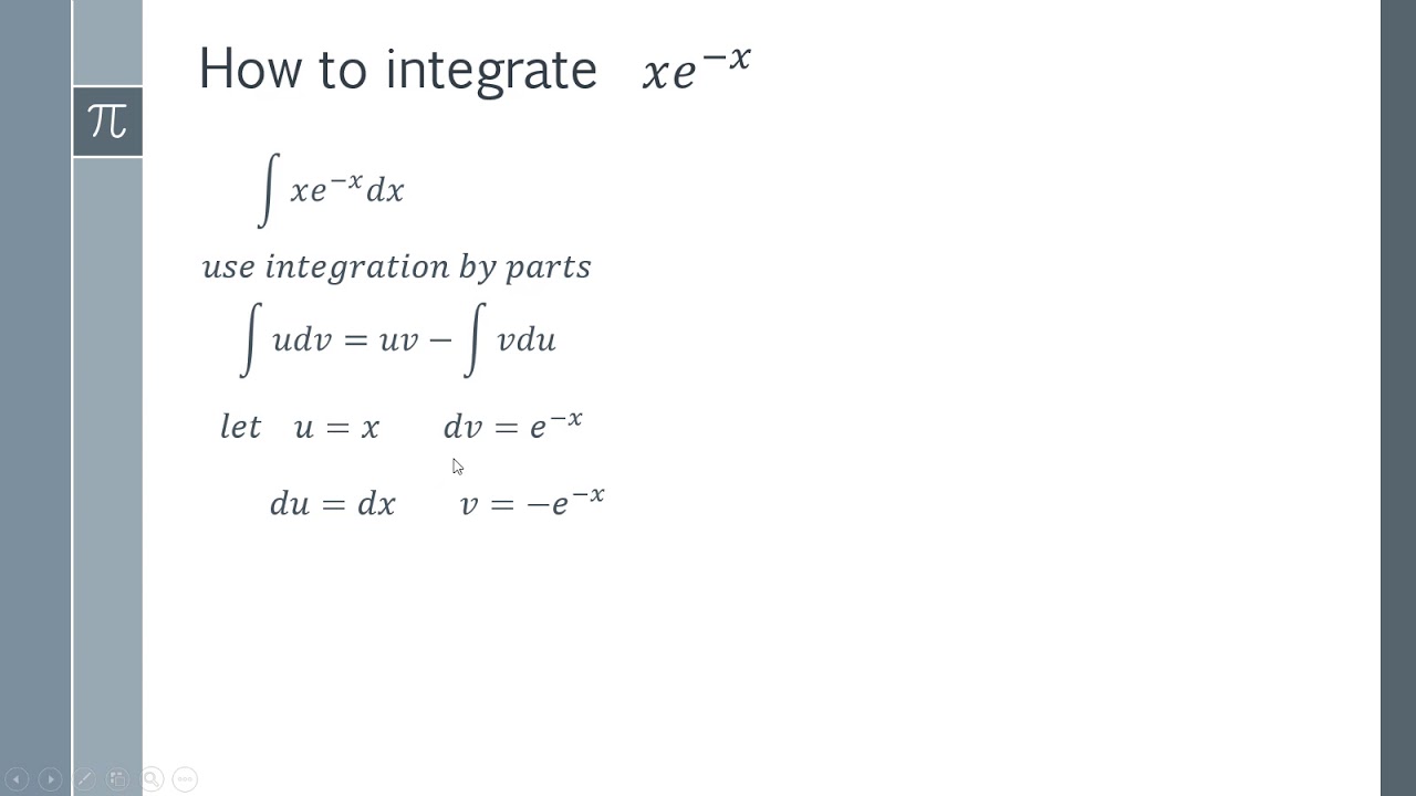 integral of xe x