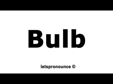 how to pronounce bulb