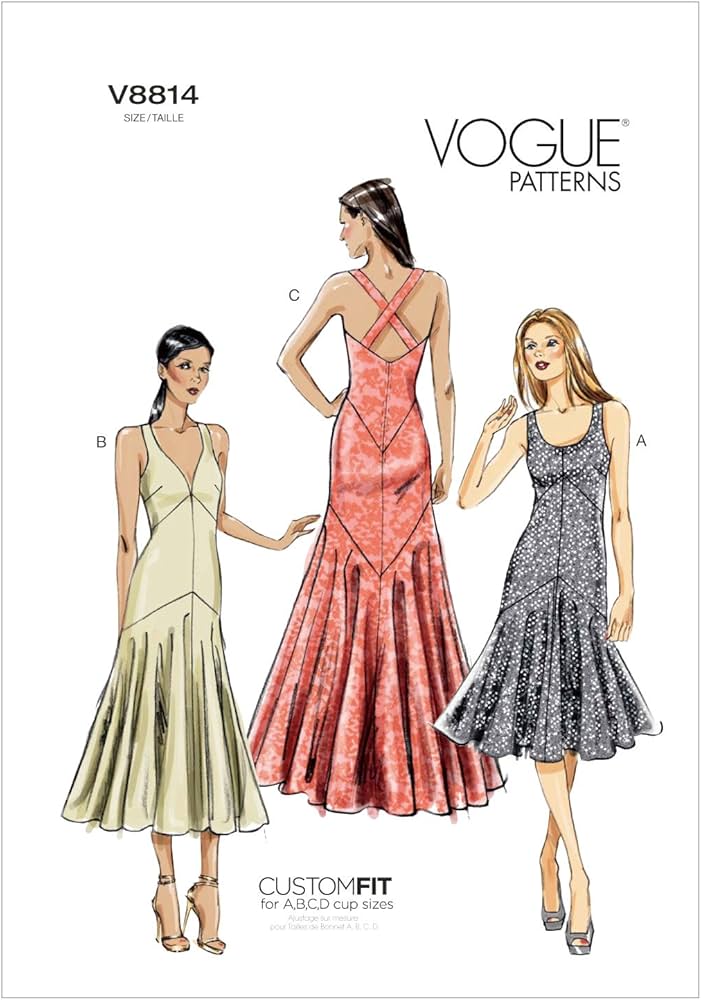 vogue patterns evening dresses