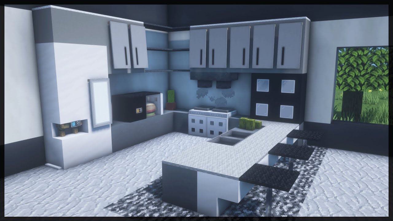 minecraft kitchen modern