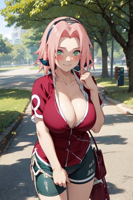 sakura big boobs