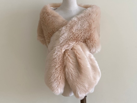 faux fur shrug