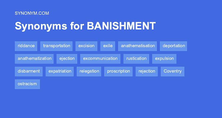 banishment synonym