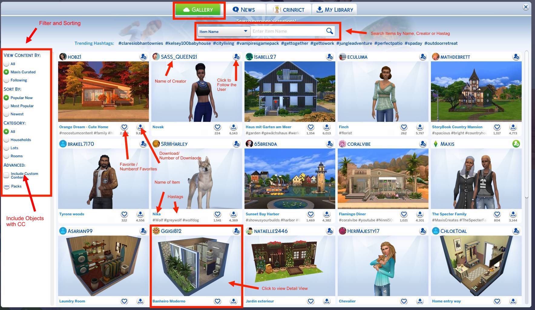 sims 4 gallery