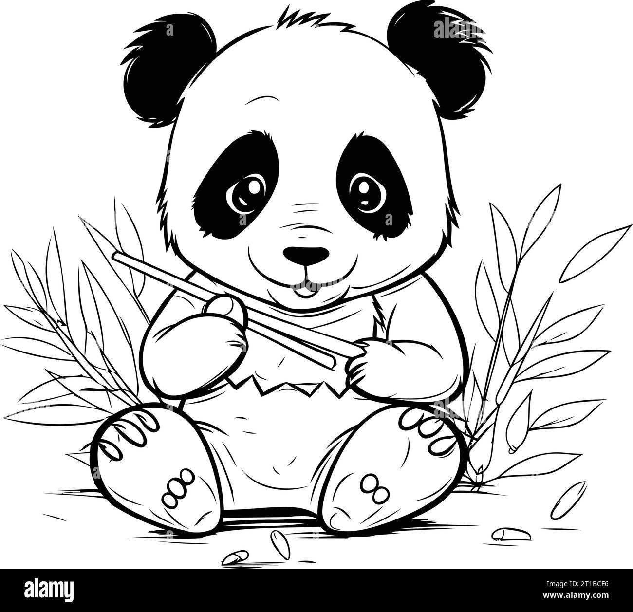 dibujo de un oso panda para colorear