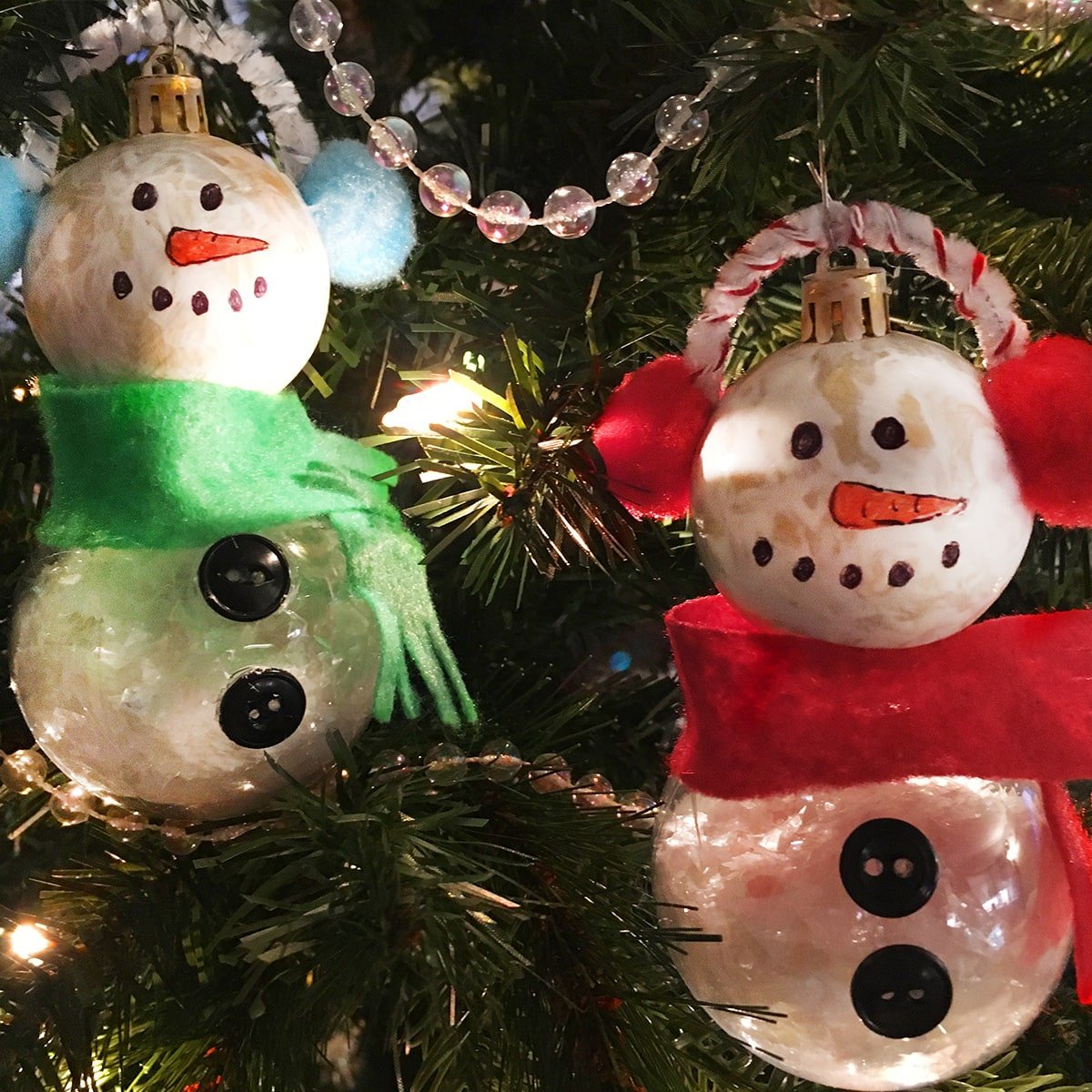 diy snowman christmas decorations