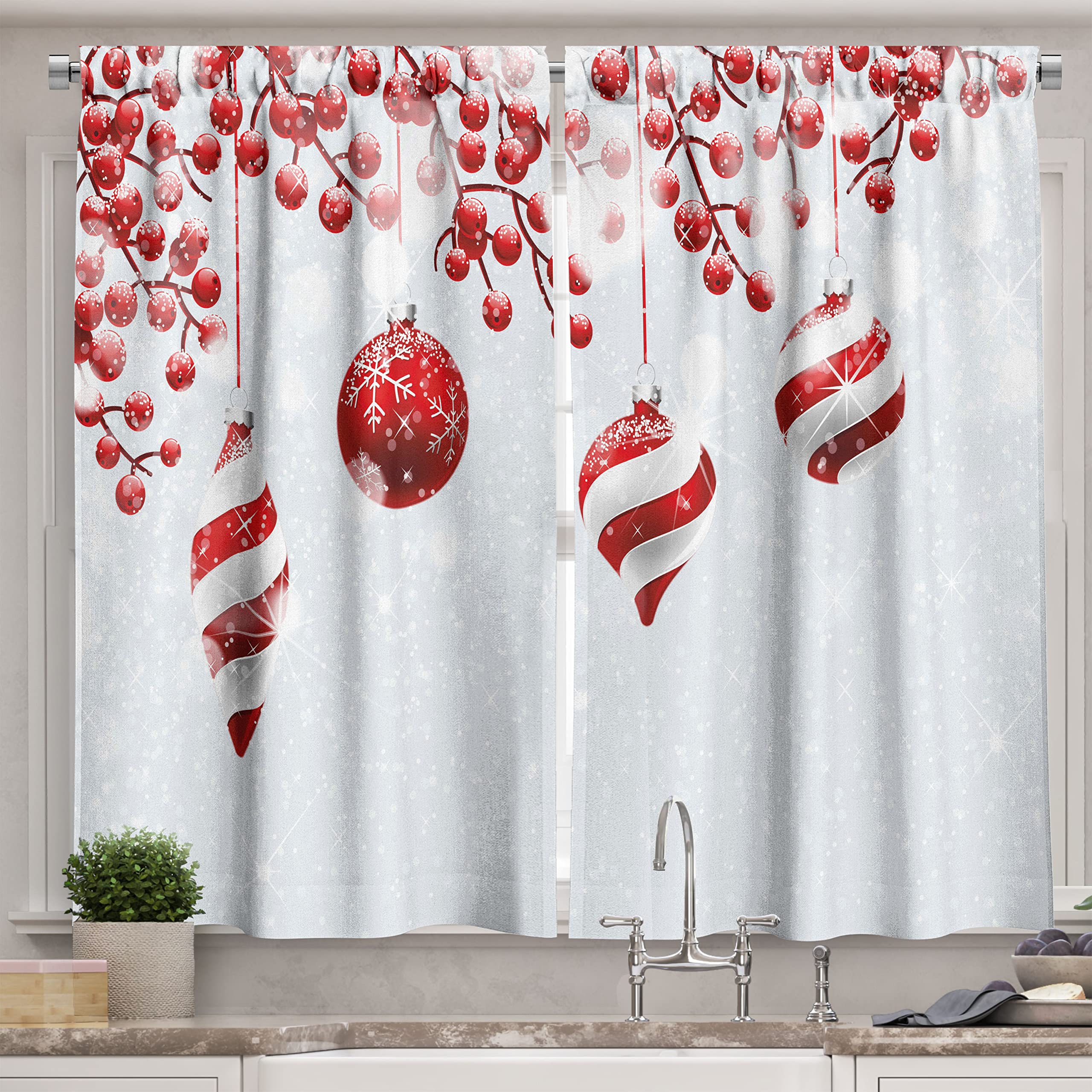 christmas cafe curtains