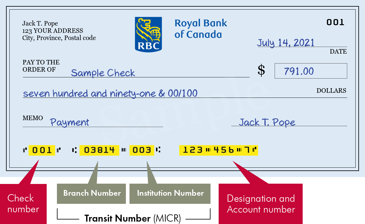 rbc bank code 4 digits