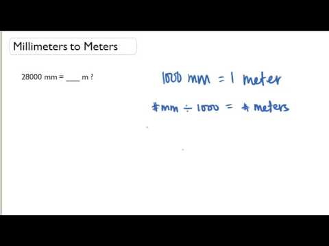 millimeters to meters