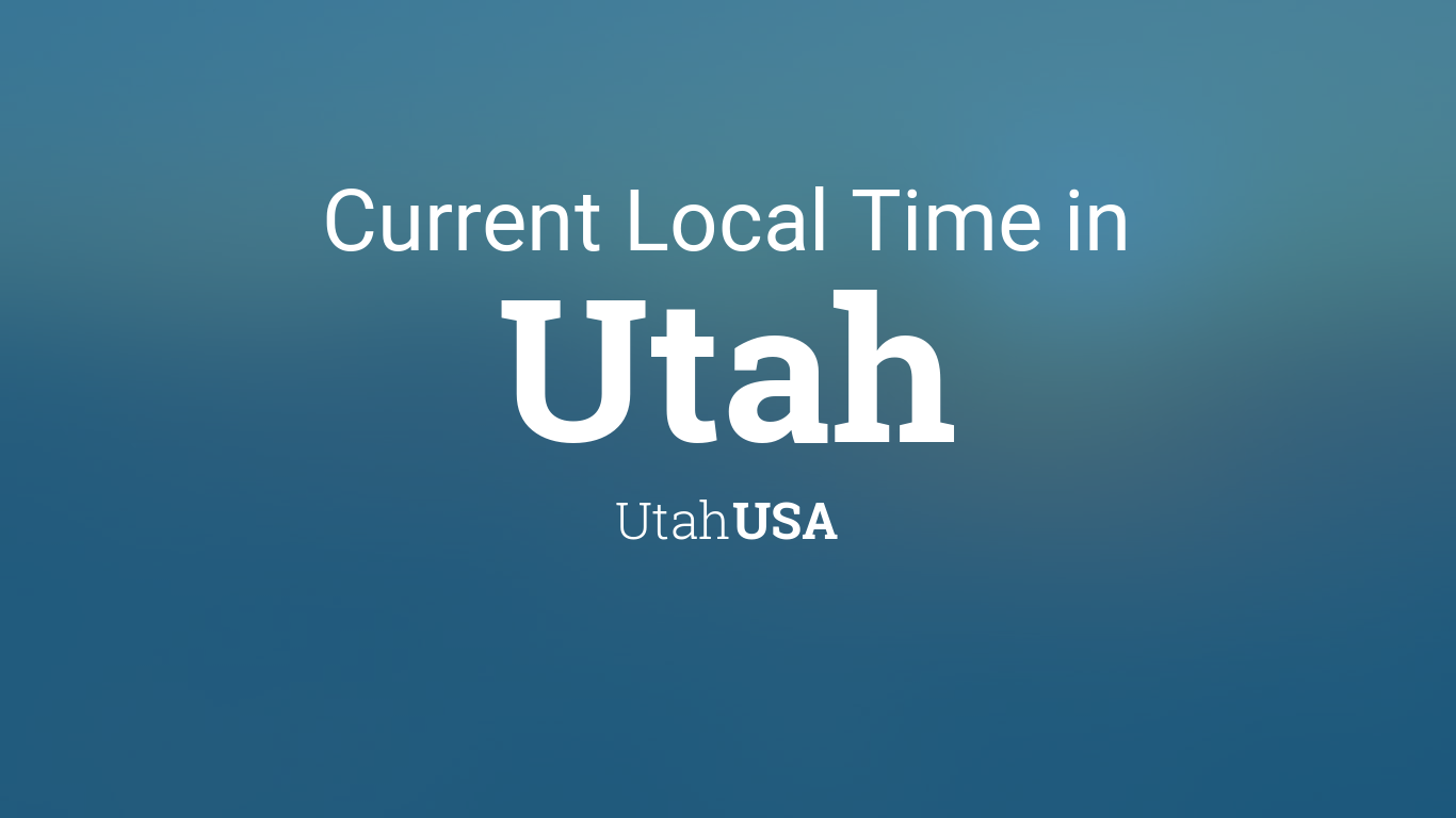 current time in utah salt lake