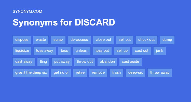 synonyms for discarded