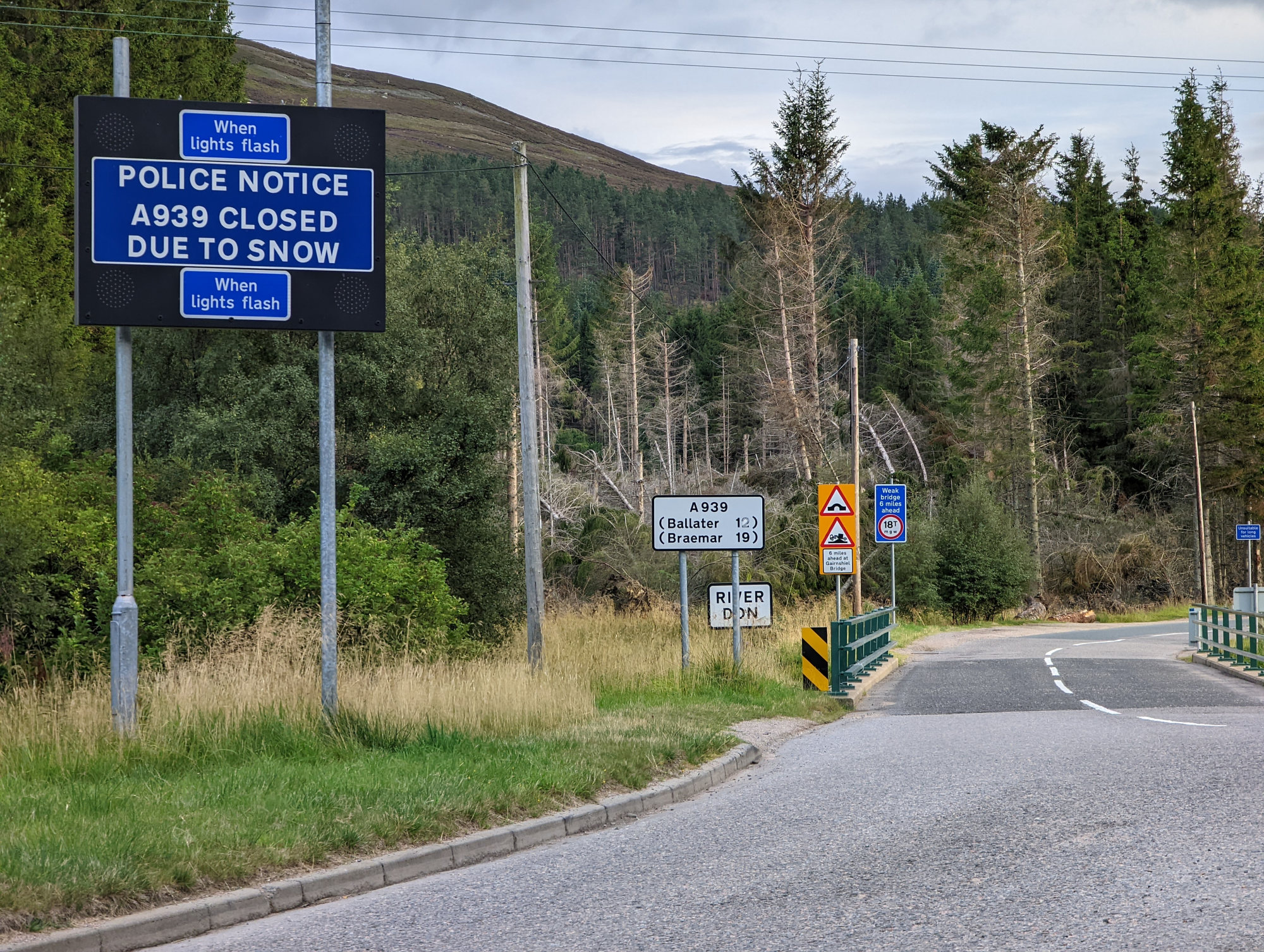 a939 road closure