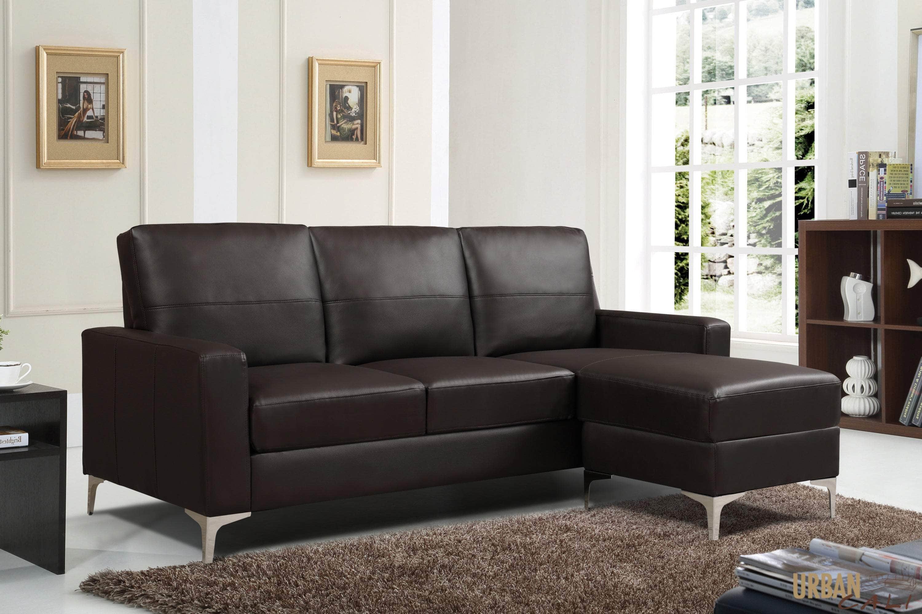 faux leather sectional canada