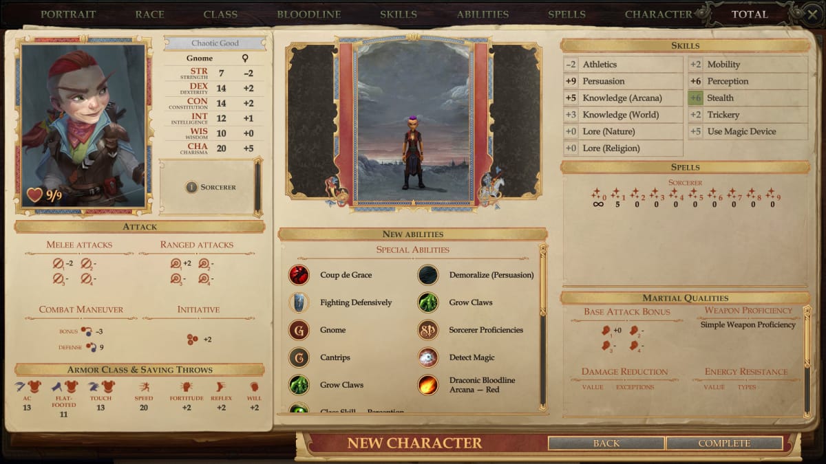 pathfinder kingmaker sorcerer build