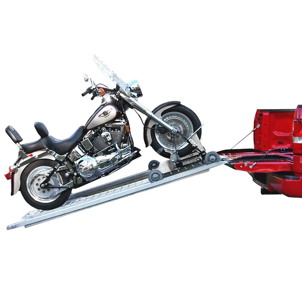 motorcycle ramp for pickup truck