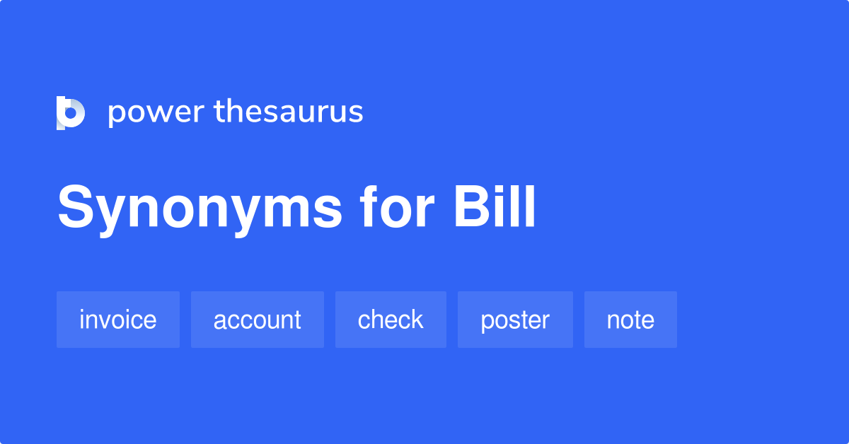bill thesaurus