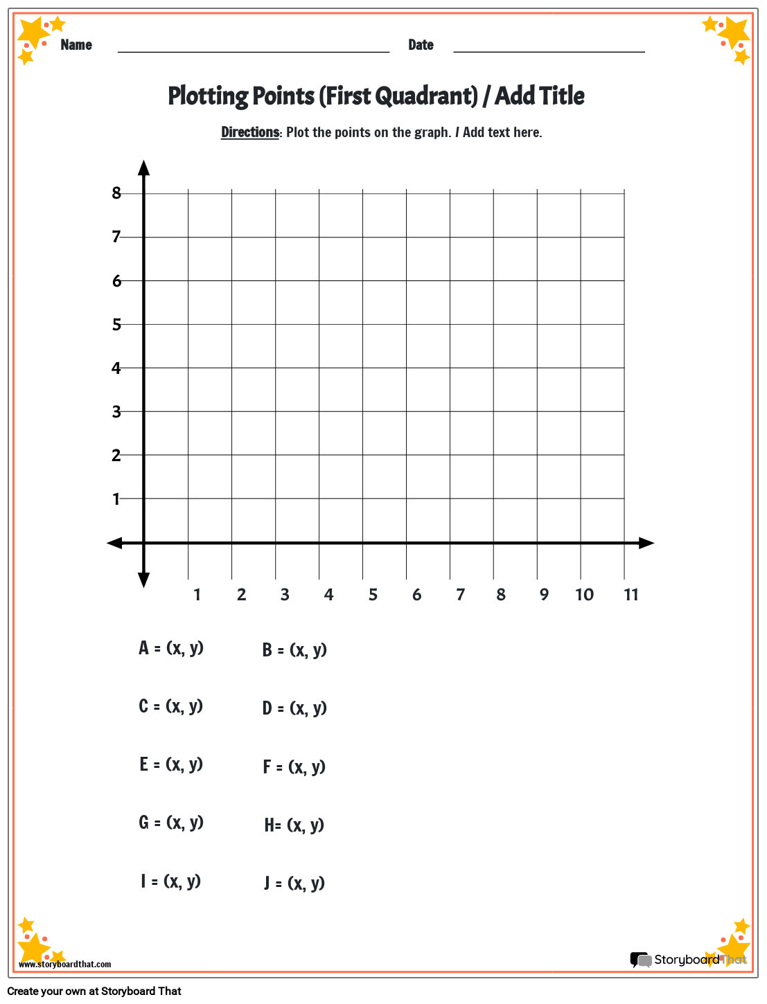 coordinates worksheet