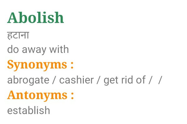 abolish antonym