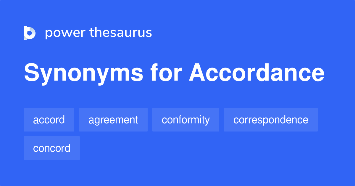 accordance antonym