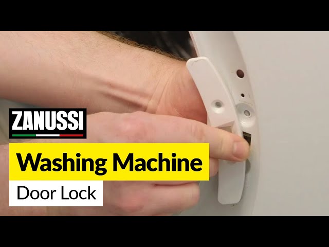 zanussi washing machine door lock fault