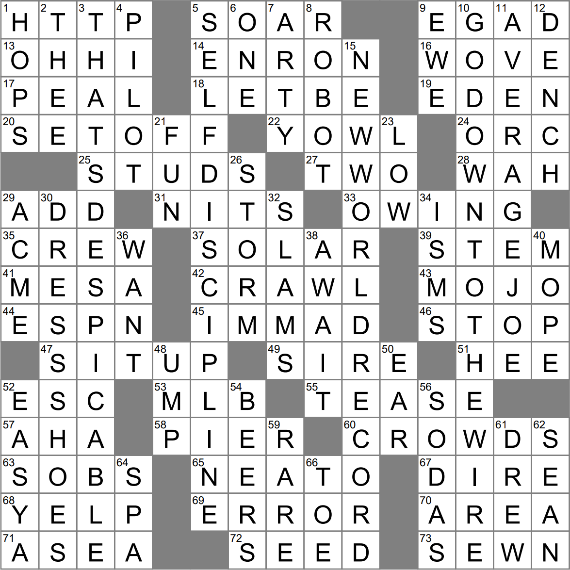 address crossword clue