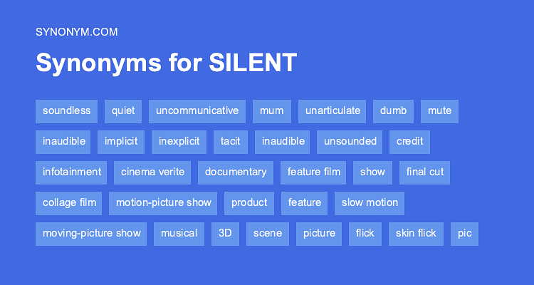 silent synonym