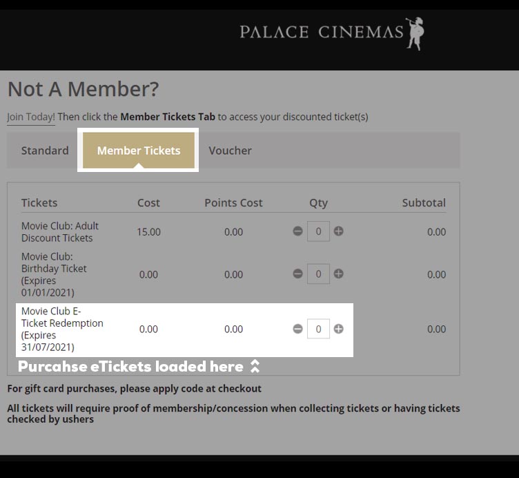 ticket prices palace cinemas