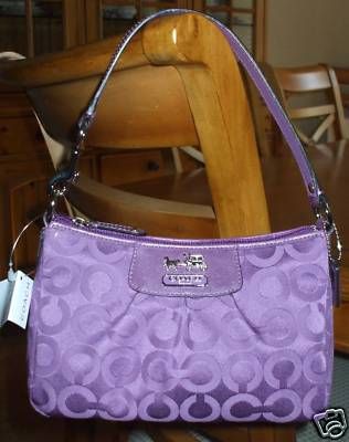 coach purple bag