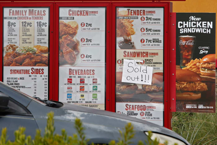 popeyes chicken menu