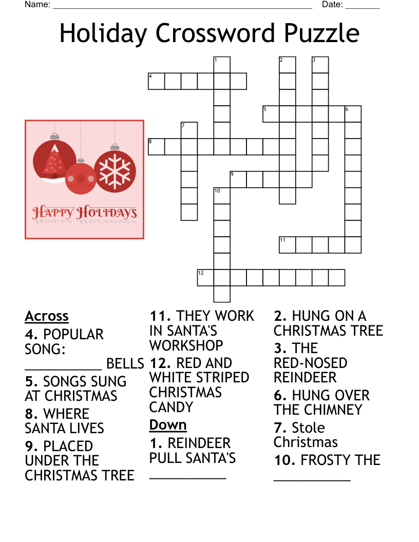 down under holiday crossword clue