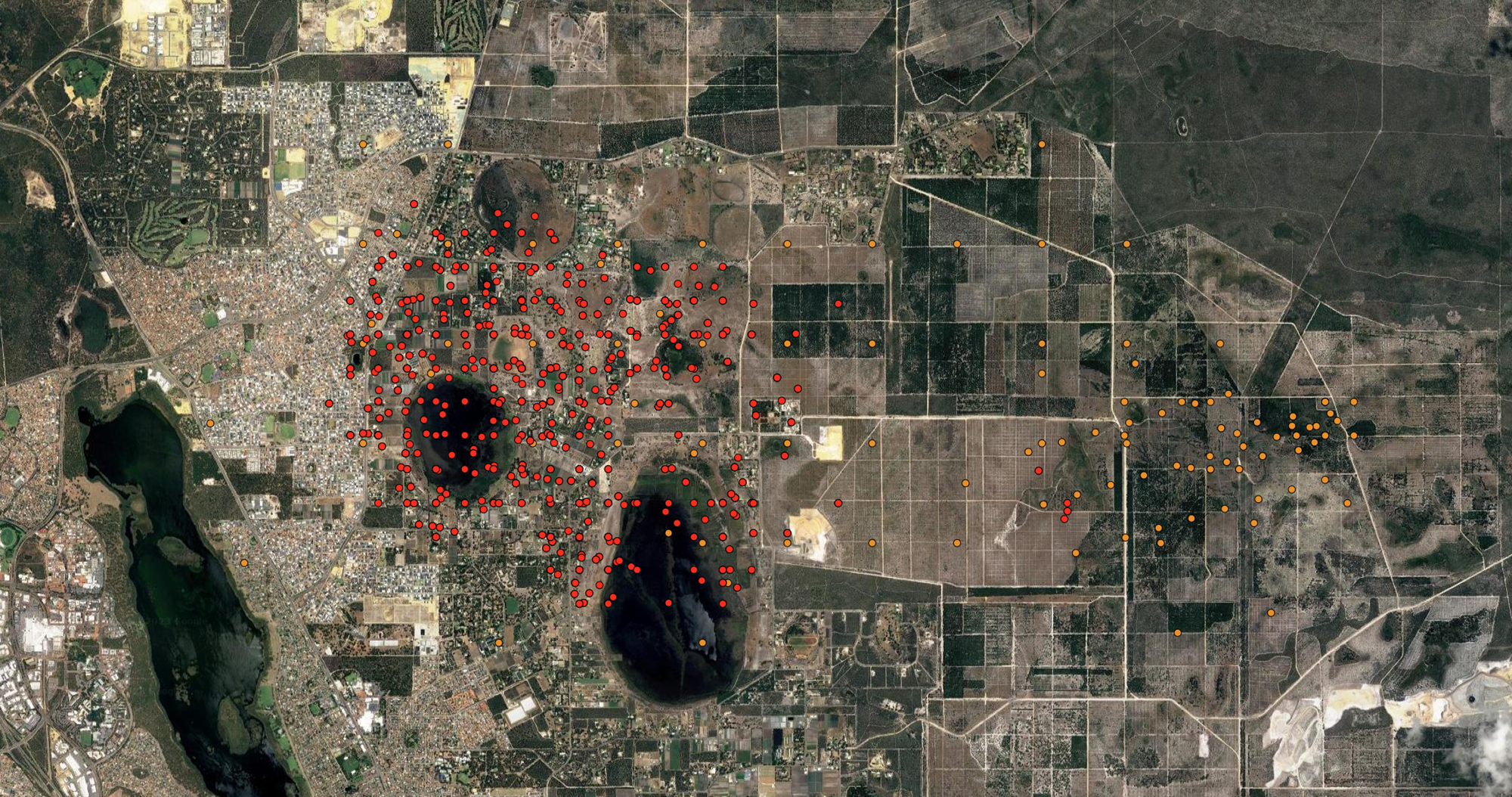 wanneroo fire map