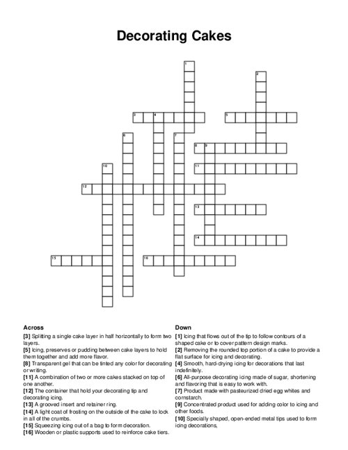 flows out crossword