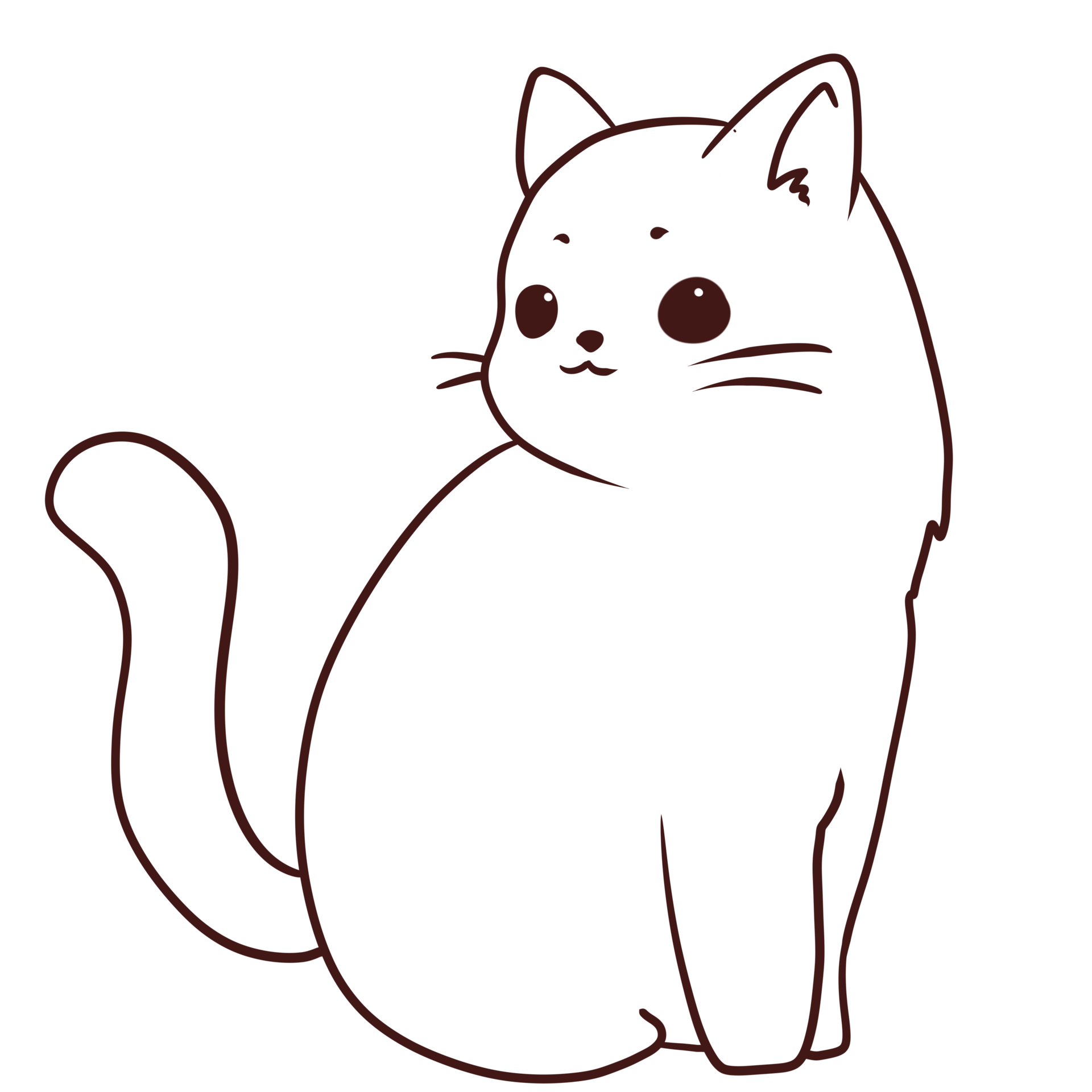 dibujo gato anime