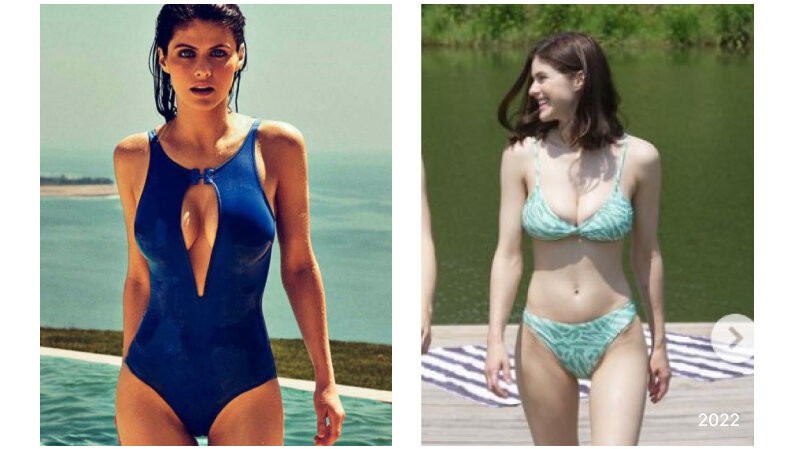 alexandra daddario boob size