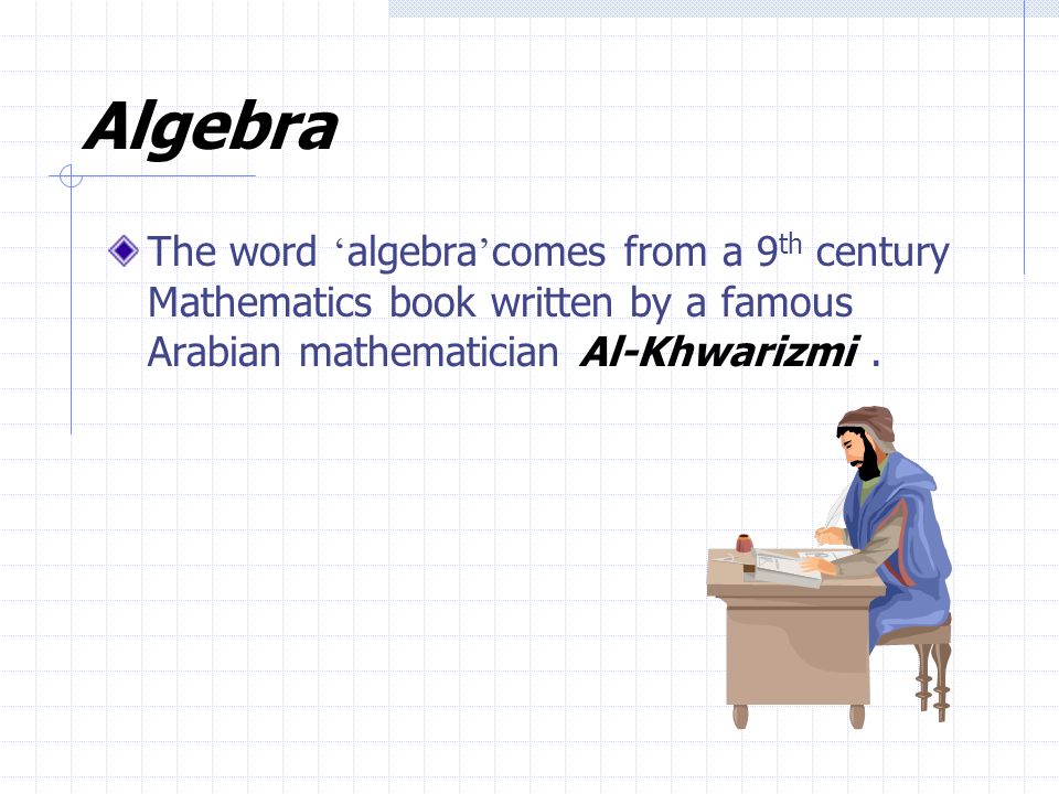 algebra etymology