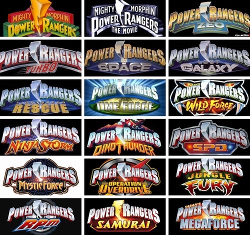 all power rangers name list