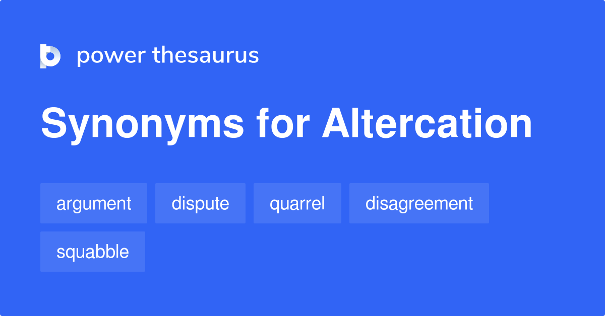 altercation thesaurus