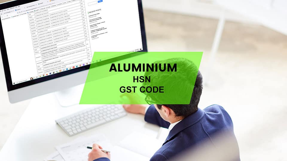 aluminium profile hsn code