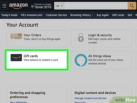 amazon gift certificate redeem