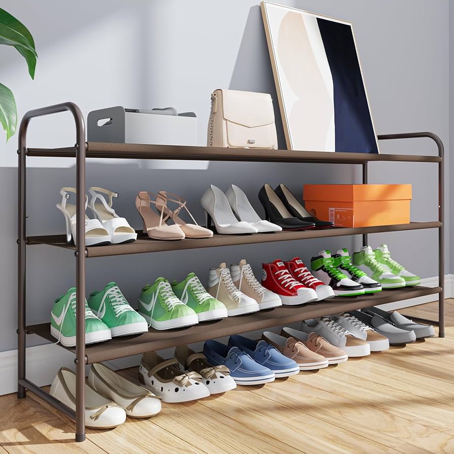 amazon shoe rack metal