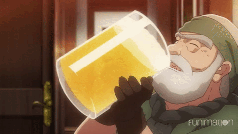 anime drunk gif